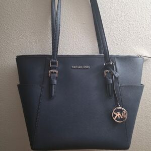 Michael Kors Dark Blue Tote Bag